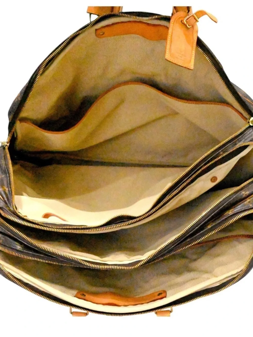 #62. Louis Vuitton Brown Monogram Alize 3 Poches